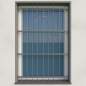Mobile Preview: Fenstergitter aus Edelstahl Quadratrohr 30 x 30 mm / Höhe 1600 - 2300 mm / 4 Gurte